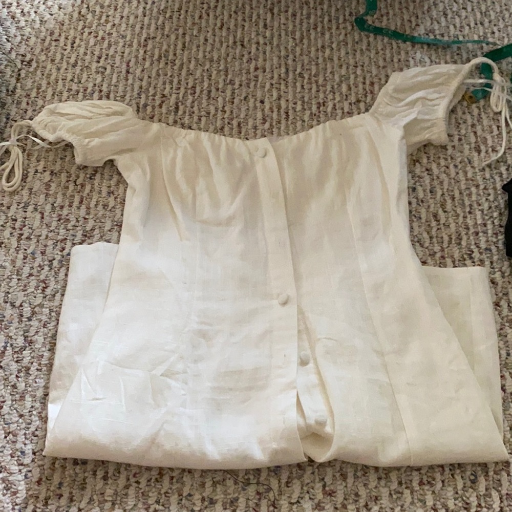 princess polly white off the shoulder dress